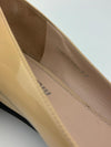 Cipria Nude Patent Flats with Swarovski Crystal