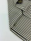 Grey Black Diagonal Striped Tie