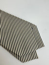 Grey Black Diagonal Striped Tie