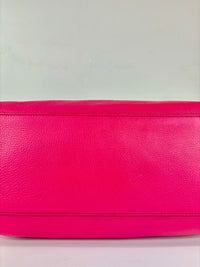 Pink Soho Pebbled Leather Chain Shoulder Bag