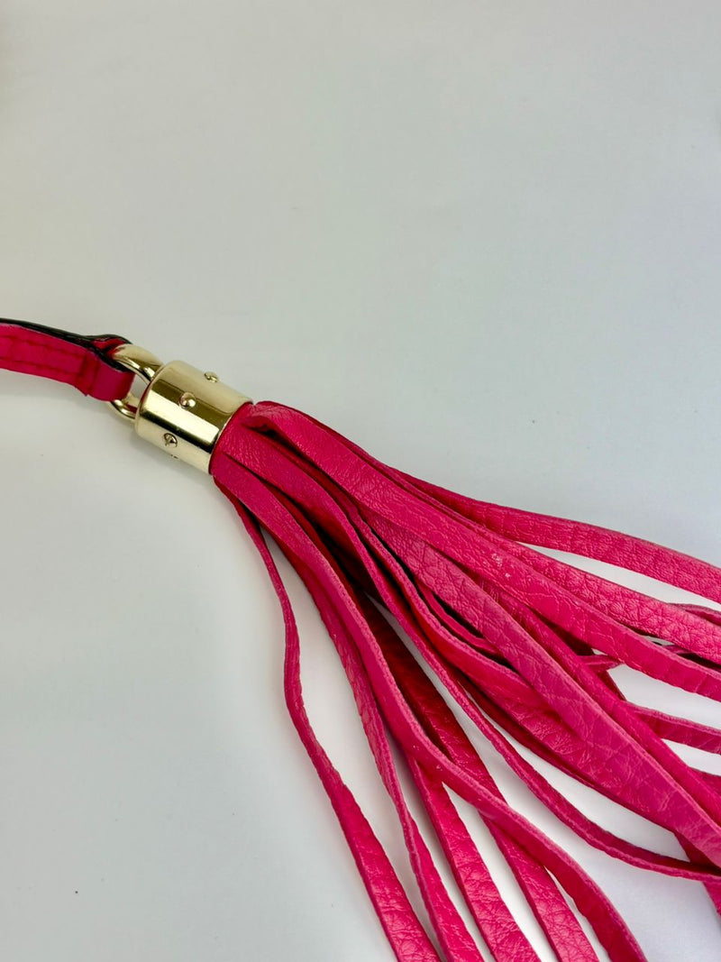 Pink Soho Pebbled Leather Chain Shoulder Bag