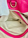 Pink Soho Pebbled Leather Chain Shoulder Bag