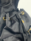 Re-Nylon Zaino Tessuto Vela Nero Small Backpack