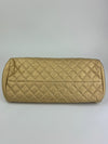 Gold Quilted Calfskin Leather CC Just Mademoiselle Bowling Bag