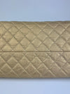 Gold Quilted Calfskin Leather CC Just Mademoiselle Bowling Bag