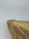 Gold Quilted Calfskin Leather CC Just Mademoiselle Bowling Bag