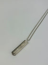 Sterling Silver 1837 Bar Pendant Necklace