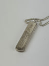 Sterling Silver 1837 Bar Pendant Necklace