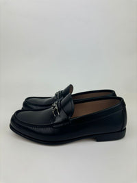 Mathias Leather Gancini Loafers