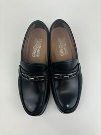 Mathias Leather Gancini Loafers