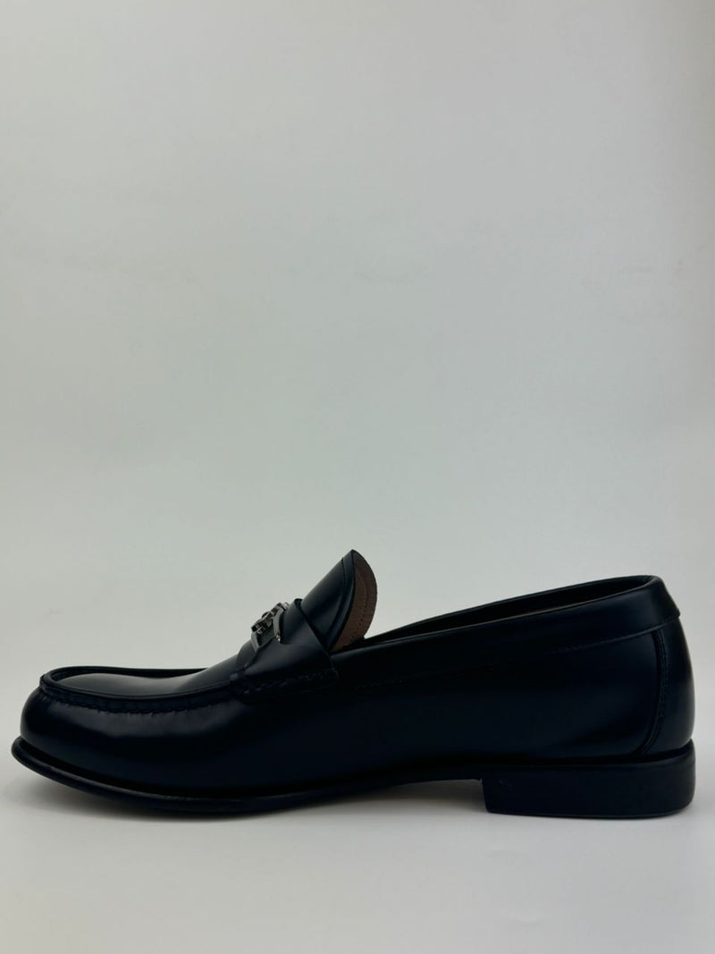 Mathias Leather Gancini Loafers