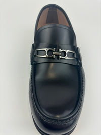 Mathias Leather Gancini Loafers