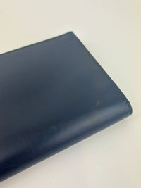 Gancini Navy Blue Continental Wallet