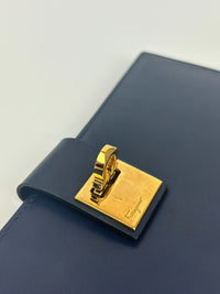 Gancini Navy Blue Continental Wallet