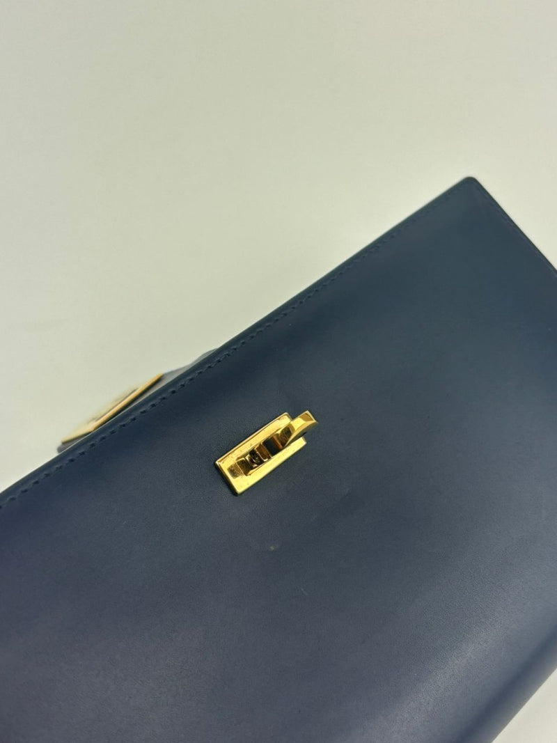 Gancini Navy Blue Continental Wallet