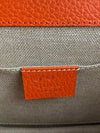 Sun Orange Dollar Calfskin Interlocking G Shoulder Bag