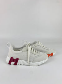 Bouncing Sneaker - Graphic Mesh and Suede Goatskin Size 36.5