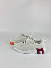 Bouncing Sneaker - Graphic Mesh and Suede Goatskin Size 36.5