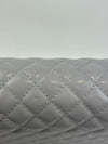 Grey Iridescent Lambskin Quilted Medium Chain Around Boy Flap SHW (Cash Price in Description)