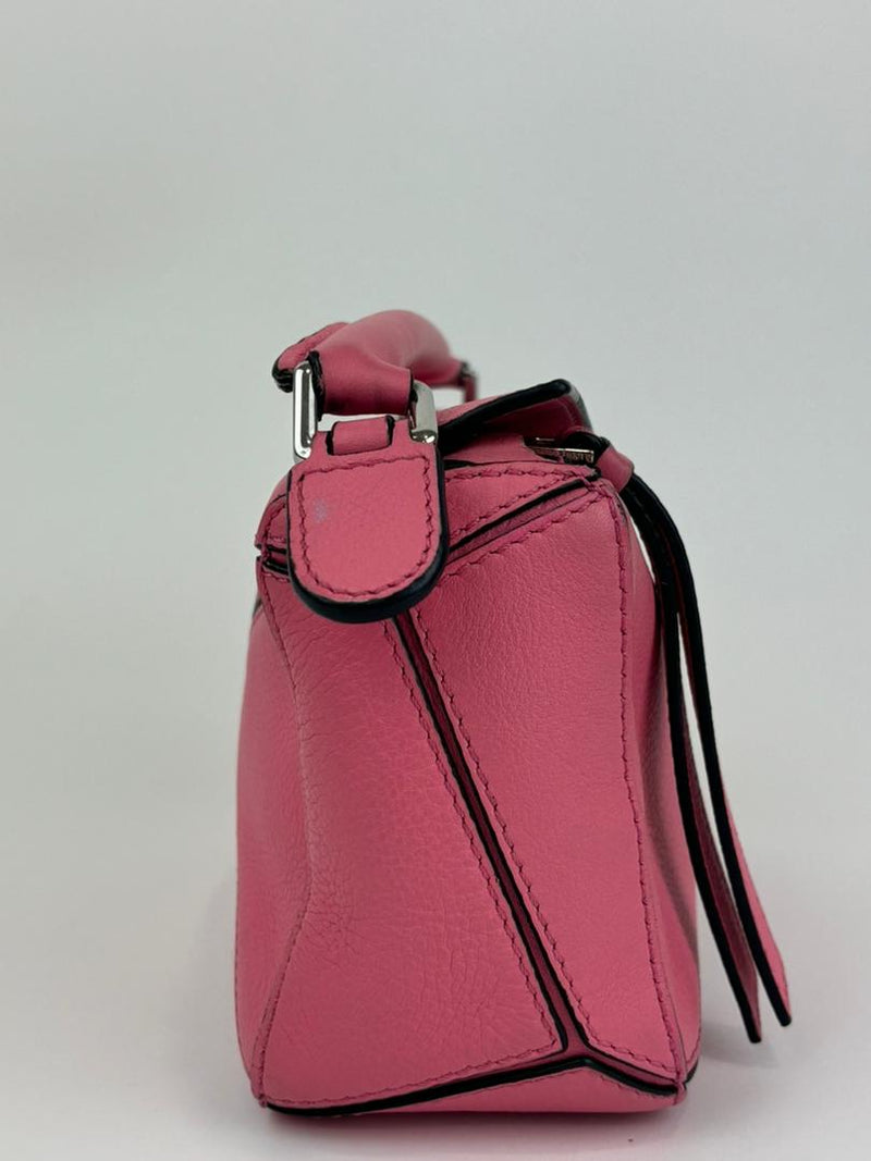 Mini Puzzle bag in Pink Classic Calfskin