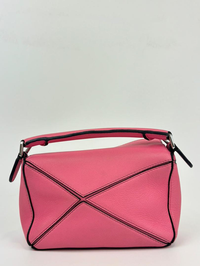 Mini Puzzle bag in Pink Classic Calfskin