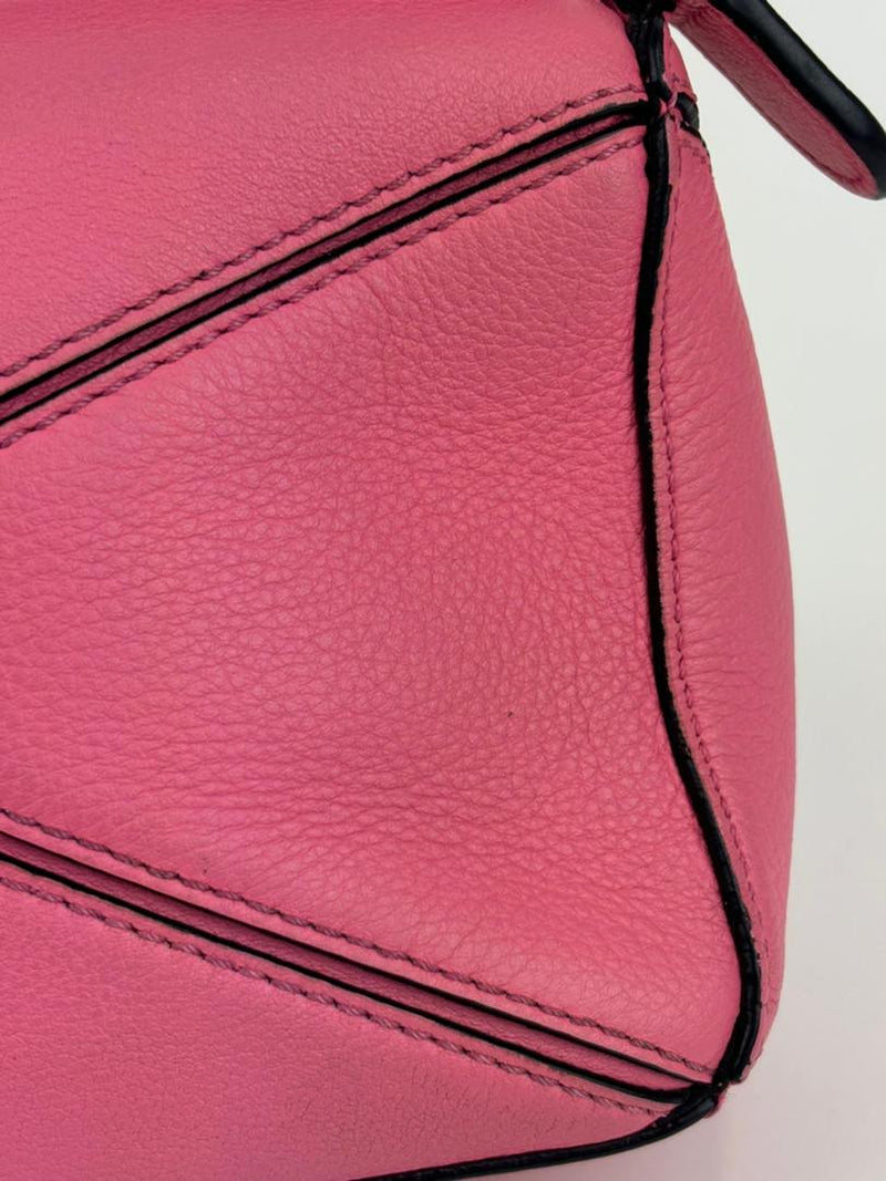 Mini Puzzle bag in Pink Classic Calfskin