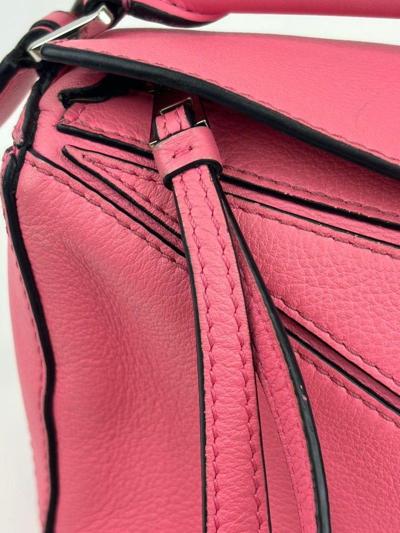 Mini Puzzle bag in Pink Classic Calfskin