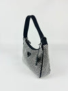 Black Satin Crystal Re-Edition 2000 Mini Bag