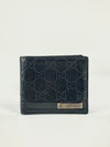 233100 Black Metal Bar Guccissima Bifold Wallet