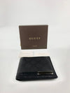 233100 Black Metal Bar Guccissima Bifold Wallet