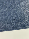 8CC Bi-Fold Blue Grained Leather Wallet