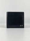 150404 Black Leather G Logo Hooper Wallet