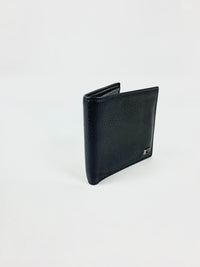 150404 Black Leather G Logo Hooper Wallet