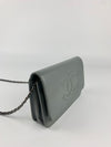 A48654 Coco Wallet on Chain WOC in Grey Caviar SHW