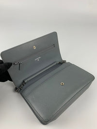 A48654 Coco Wallet on Chain WOC in Grey Caviar SHW