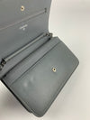 A48654 Coco Wallet on Chain WOC in Grey Caviar SHW