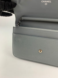 A48654 Coco Wallet on Chain WOC in Grey Caviar SHW