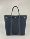 Black Garden File Tote Toile (Canvas) &amp; Leather 28