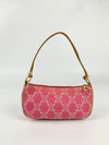 Paris Triomphe Macadam Pink Accessory Mini Pochette Pouch Bag