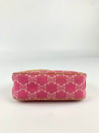 Paris Triomphe Macadam Pink Accessory Mini Pochette Pouch Bag