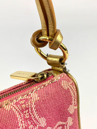 Paris Triomphe Macadam Pink Accessory Mini Pochette Pouch Bag