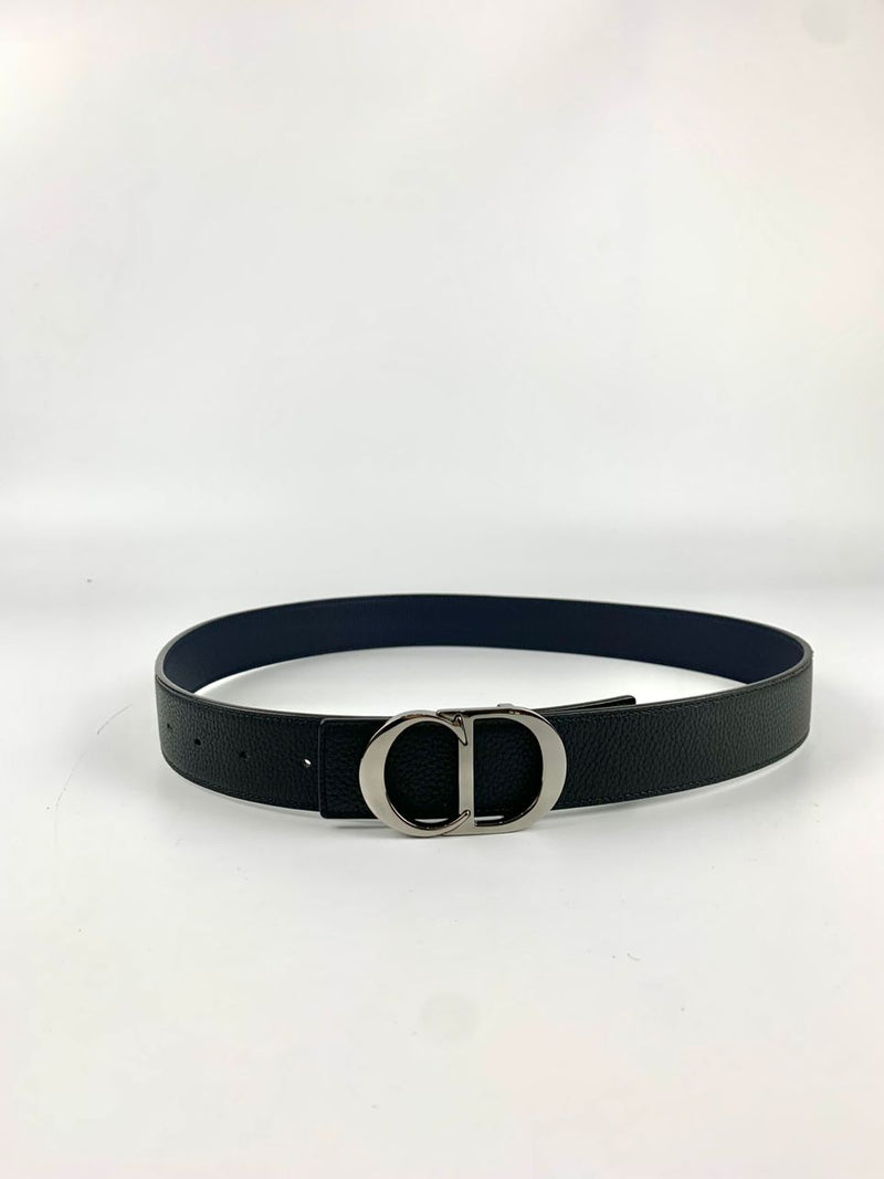 CD Icon Reversible Belt Black/Navy Size 85/34