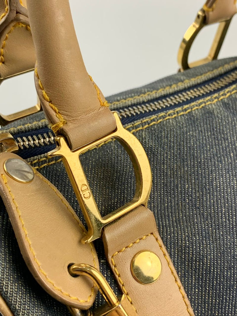 Vintage Mini Denim Boston Bag&nbsp;