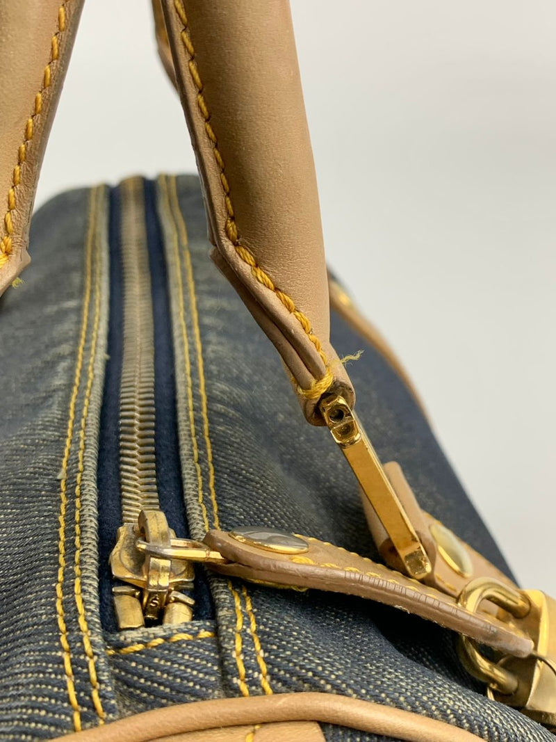 Vintage Mini Denim Boston Bag&nbsp;