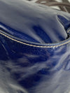 G Line Patent Leather Blue Tote Bag