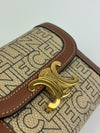 Raffia Effect Triomphe Small Flap Wallet