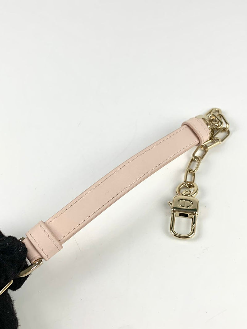 Lady D-Joy Micro Bag in Powder Pink Cannage Lambskin PGHW