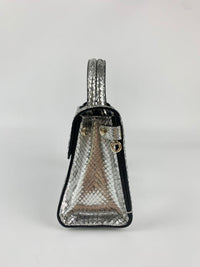 Silver Python Mini Diorever Bag