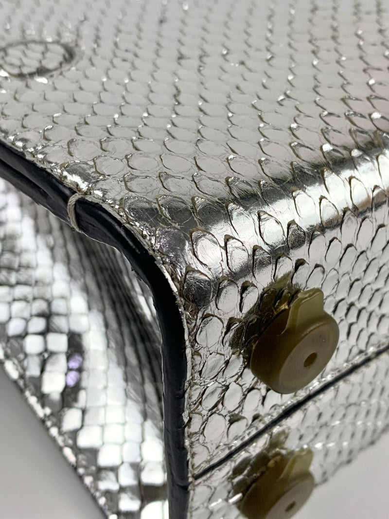 Silver Python Mini Diorever Bag