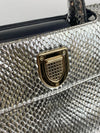 Silver Python Mini Diorever Bag